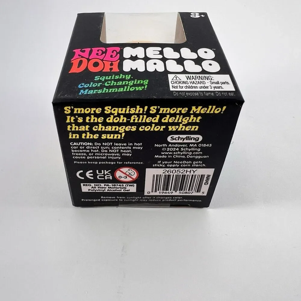 Schylling NeeDoh Mello Mallo Color Change Squishy Stress Toy New Sealed